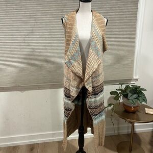 Anthropologie Multicolor Knit Vest